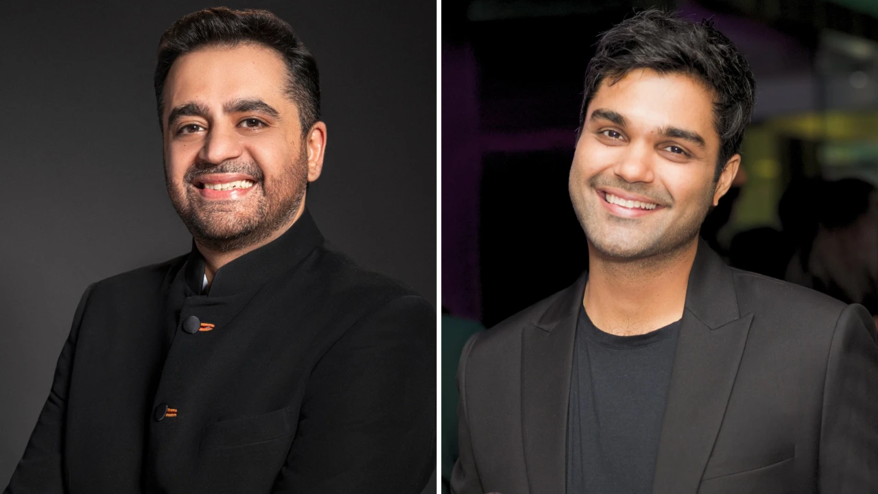 Akshaye Widhani (left) and Hemant Kundnani