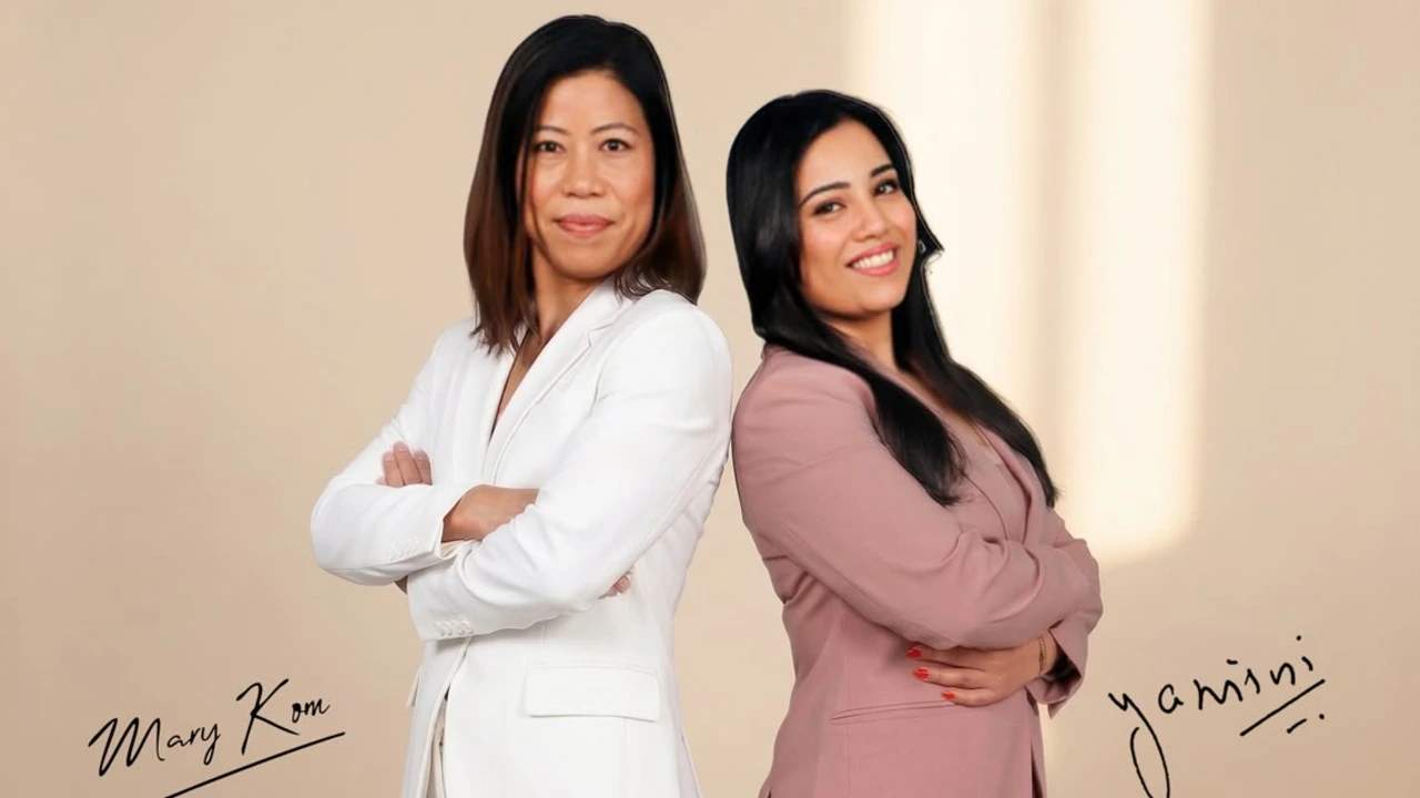 Mary Kom (left) and Nimbus Group's Yamini Agarwal