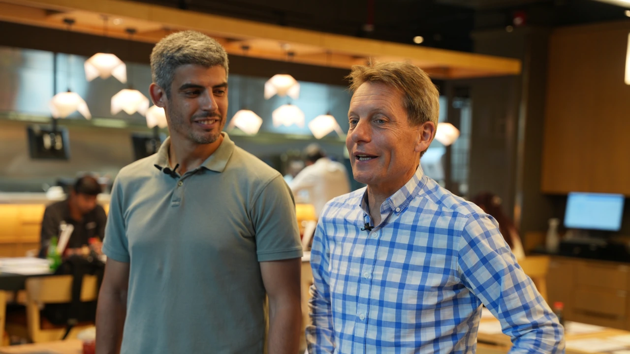 Francisco Neves (left) and Andy Hornby
