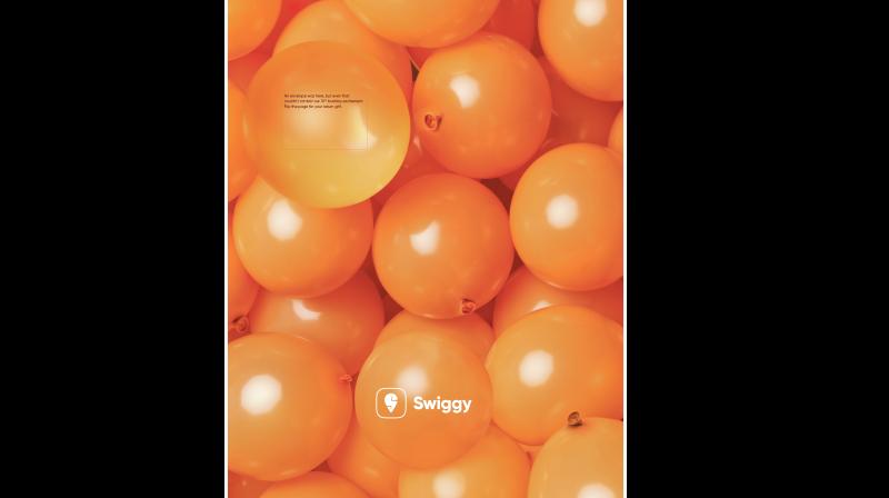 Swiggy's print ad in Times of India  Swiggy's print ad in Times of India