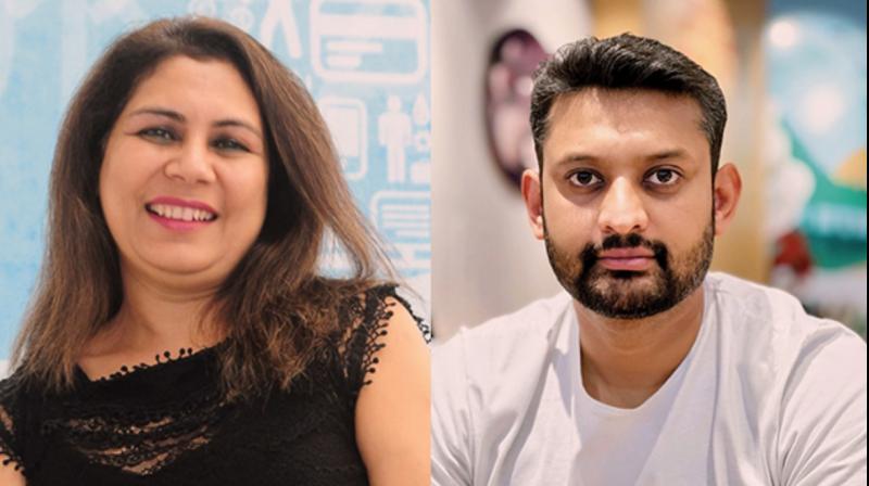 Jyoti Bansal (left) and Rohit Potphode