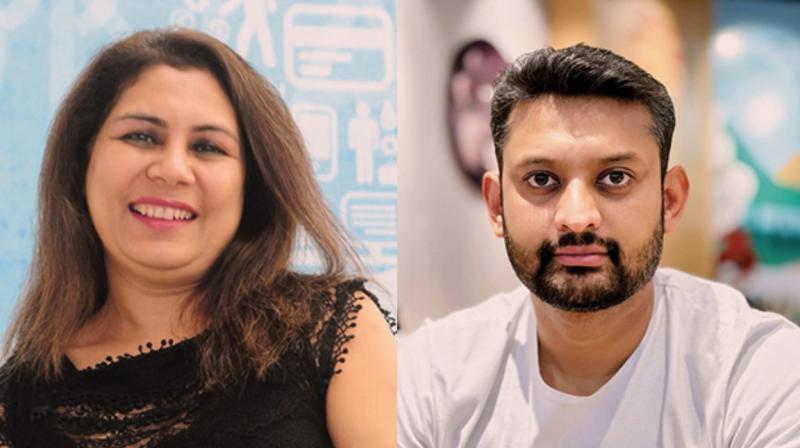 Jyoti Bansal (left) and Rohit Potphode