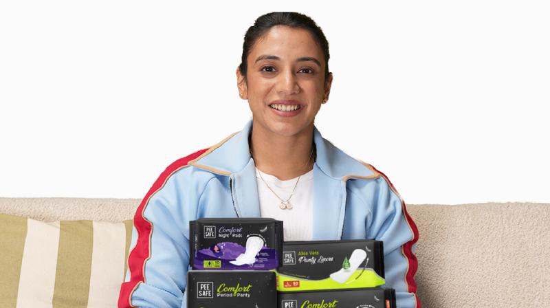 Smriti Mandhana for Pee Safe