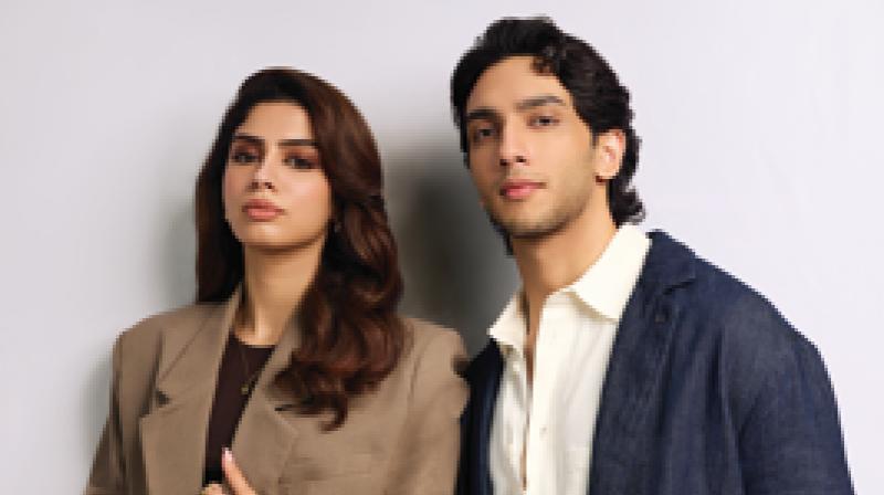 Khushi Kapoor (left) and Vedang Raina