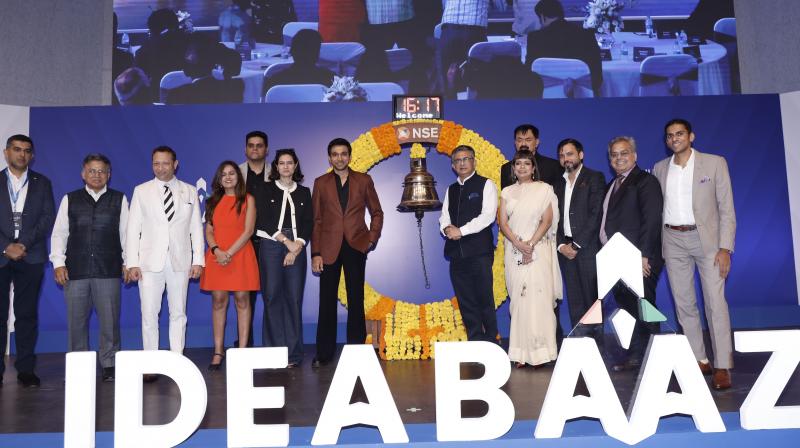 Ideabaaz's official launch at the National Stock Exchange in Mumbai on 29 September.