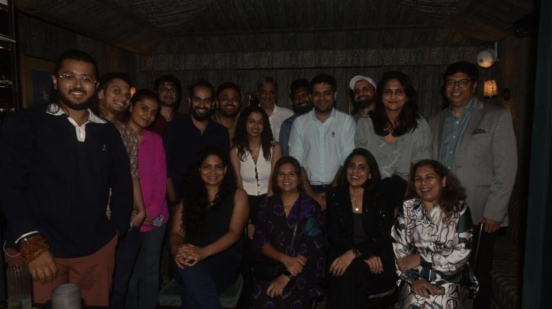 The attendees of the event