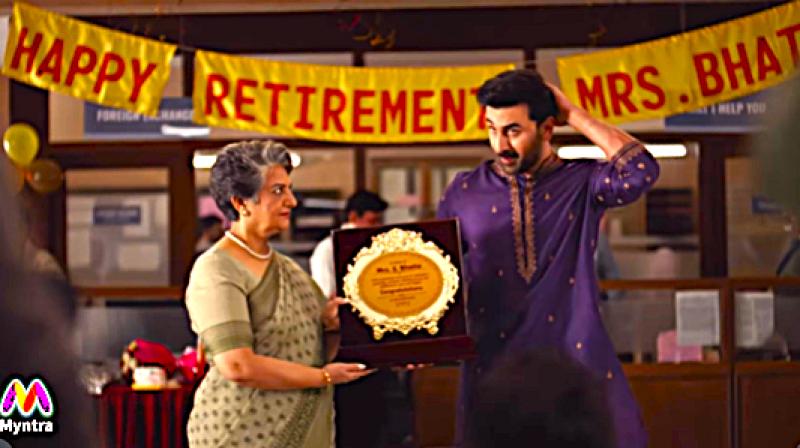 Screengrab from Myntra's Big Fashion Festival campaign