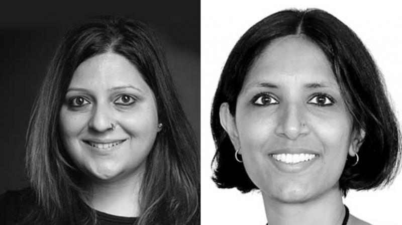 Kopal Naithani (left) and Menaka Menon