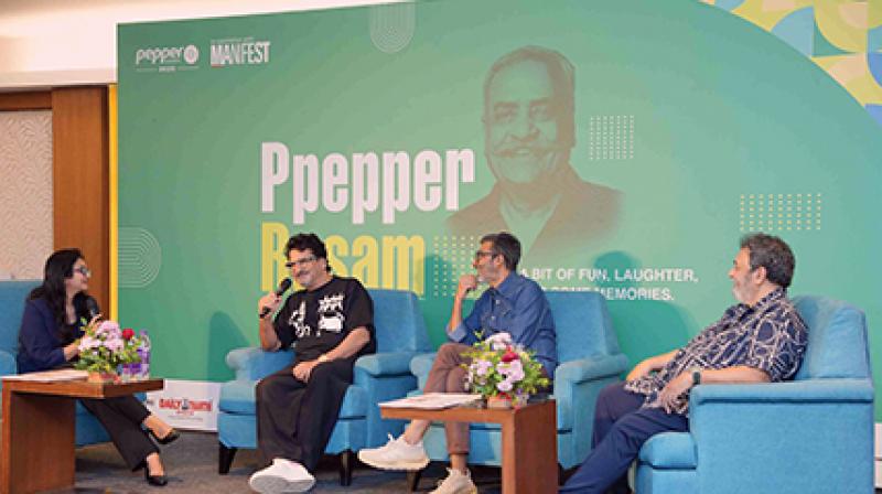 From left: Sonal Dabral, Rajiv Rao and Prathap Suthan