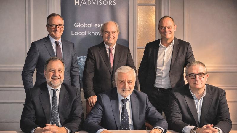 Front row (from left to right): Stéphane Fouks, Pepe Blanco, Alvaro Garcia; Back row (from left to right): Alfonso Alonso, Javier Curtichs, and Jeremy Dorling