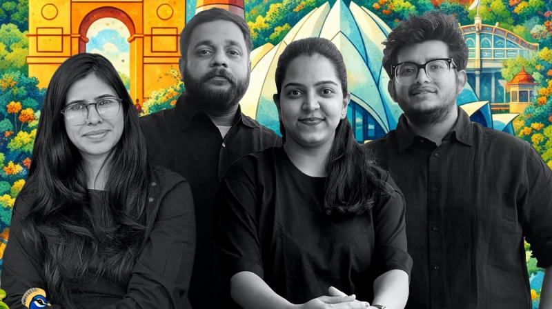 From Left: Lakshiyta Singh, Taikhum Sadiq, Rishu Bhatia and Aakash Puri