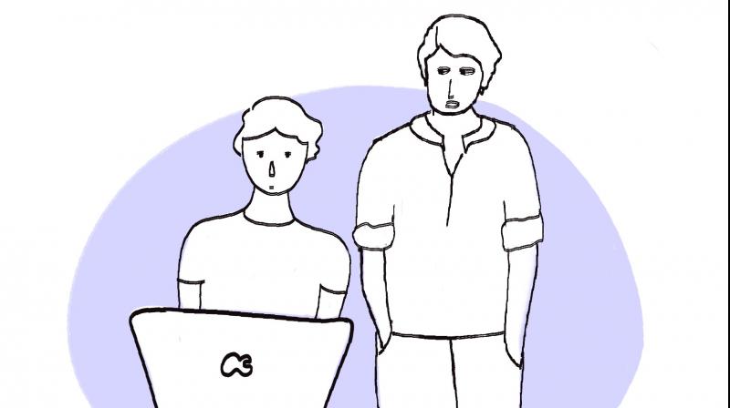  Aditi Jain's Seen Enough appears first in the print issue of Manifest. Here's the illustration from the July issue.