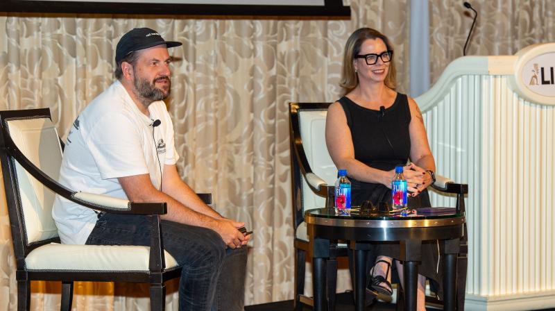 Till Diestel (left) and Juliana Constantino 