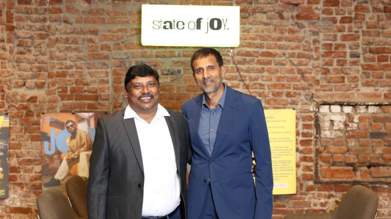 Founder's of State Of Joy Dasari Raju Ramesh (left) and Bachi Pullela