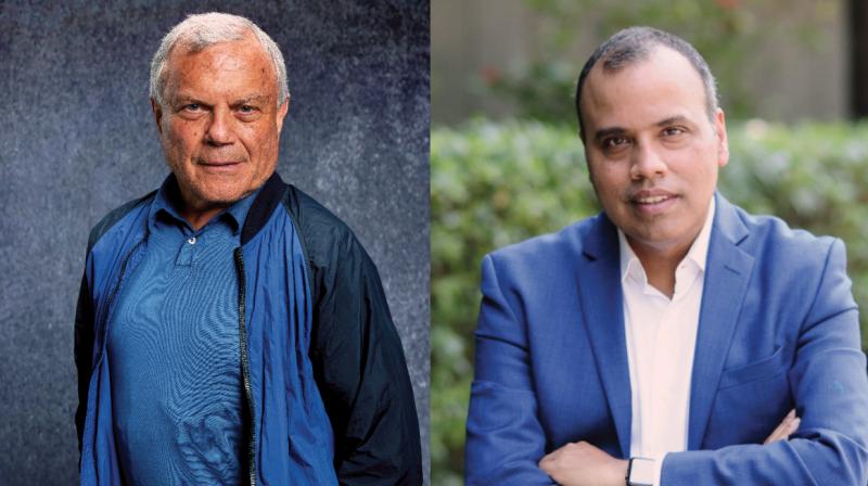 Sir Martin Sorrell (left) and Vishnu Mohan