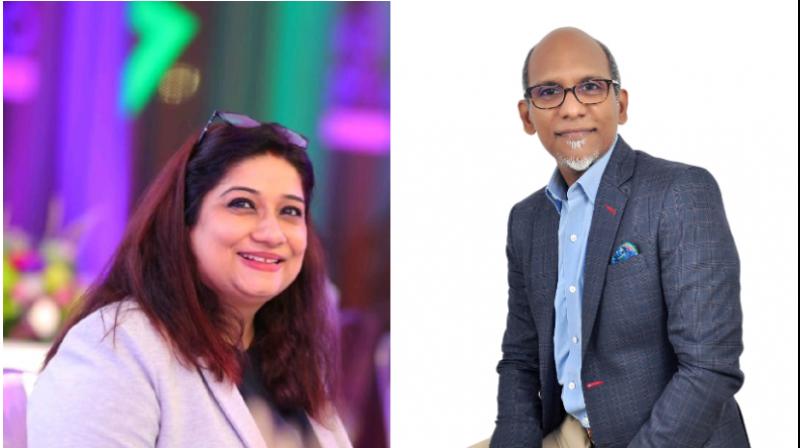 From left: Sujata Dwibedy and Jose Leon