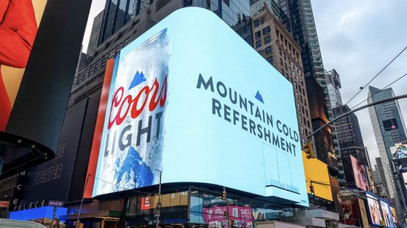 Coors' outdoor advertisement