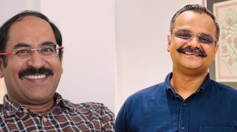 Naresh Gupta (left) and Vishal Kaushik