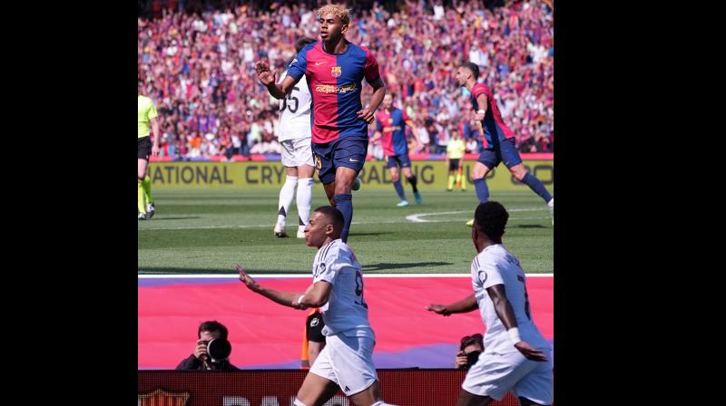 Pictures from the Barcelona-Real Madrid game (image courtesy LaLigaEN on X)