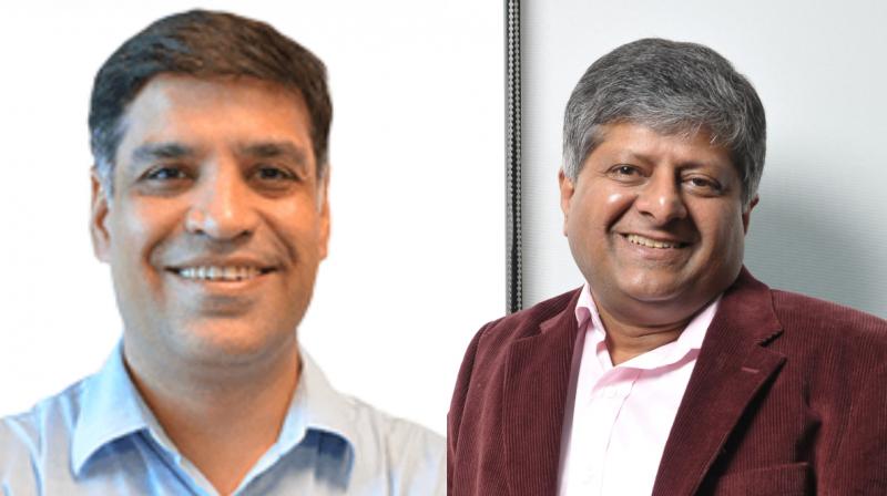 Amardeep Singh (left) and Shashi Sinha