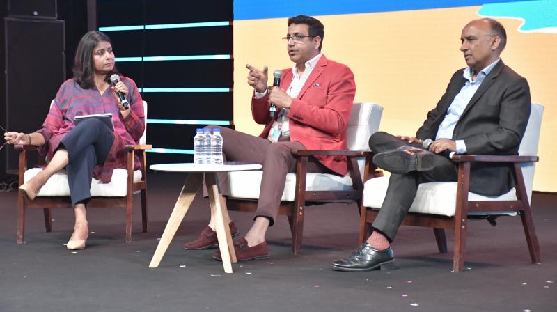 Left to right: Anuradha Sengupta, founder, @anuradhasays; Shashank Srivastava - member executive committee, Maruti Suzuki; Sunil Kataria - CEO, Raymond Lifestyle (India & International)  Left to right: Anuradha Sengupta, founder, @anuradhasays; Shashank Srivastava - member executive committee, Maruti Suzuki; Sunil Kataria - CEO, Raymond Lifestyle (India & International)