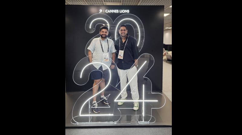 Shrenik Gandhi (left) and Mitesh Kothari at Cannes Lions 2024