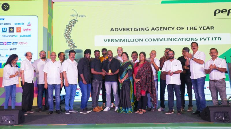Chennai-based Vermmillion Communications bagged the 'Agency of the Year' honour at Pepper Creative Awards 2024 Chennai-based Vermmillion Communications bagged the 'Agency of the Year' honour at Pepper Creative Awards 2024