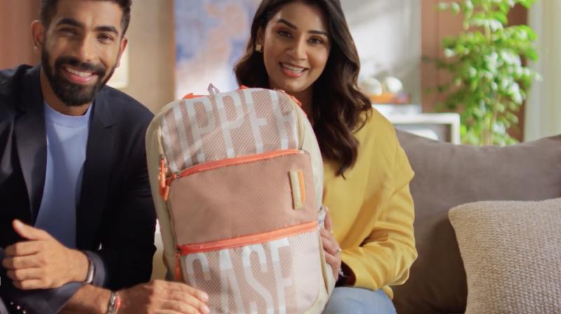 Alongside Bumrah, the campaign also features Sanjana Ganesan, his wife. 