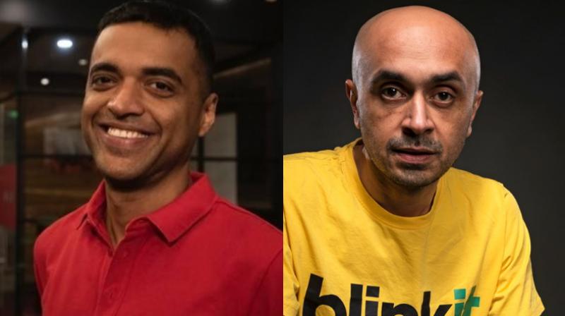 Deepinder Goyal (left) and Albinder Dhindsa