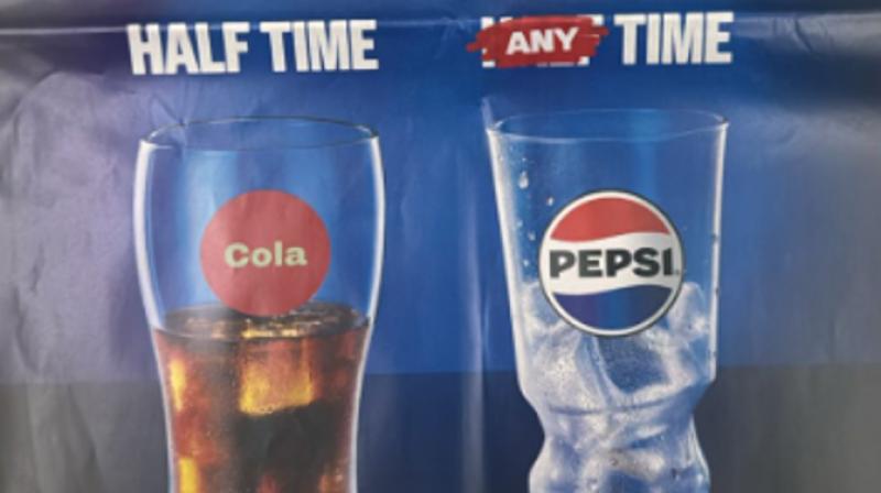 Pepsi's print ad