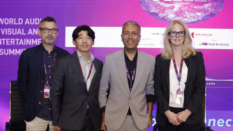 From left: David Simonsen, Jangho Seo, Gaurav Gandhi and Kelly Day