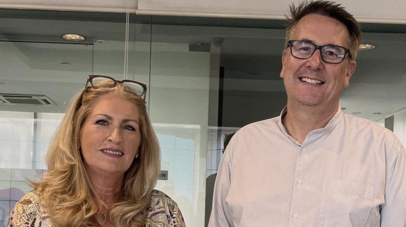 Roisin Rooney (left) and Peter Lewis