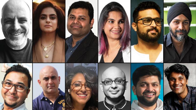 Clockwise from top left: Ashish Khazanchi, Neha Khilnani, Jaideep Shergill, Kranti Gada, Devaiah Bopanna, Satbir Singh, PG Aditiya, Shrenik Gandhi, Saurabh Varma, Shormistha Mukherjee, Roy Menezes and Raj Kamble 