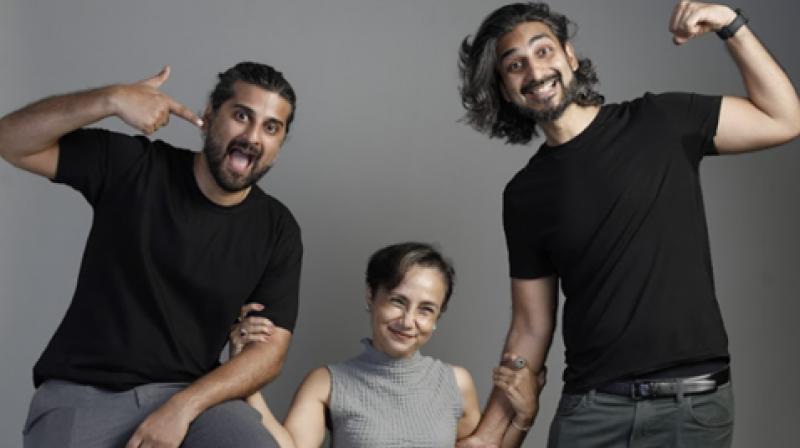 From left: Akshat Gupt, Divya Karani, Advait Gupt
