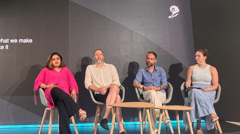 From left: Ananya Srikanth Rao, Marcos Kotlhar, Ali Rez and Alison Weissbrot