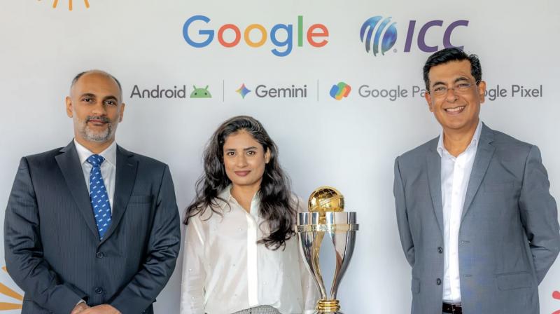 From left: Sanjog Gupta (ICC), Mithali Raj (former Indian cricketer) and Shekar Khosla
