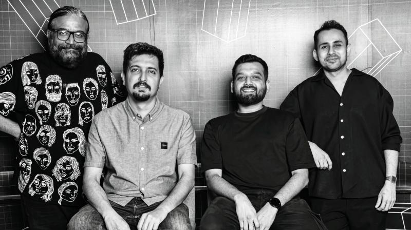 From left: Abhijat Bharadwaj, Dhruv Tiwari, Zubin Jauhari, and Sahil Shah