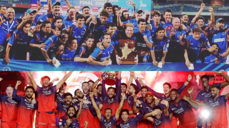 Rajasthan Royals won the first edition of the IPL and RCB won the last edition