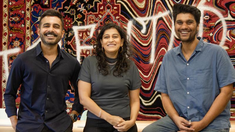 From left: Gautam Reghunath, Meghana Bhat and PG Aditiya