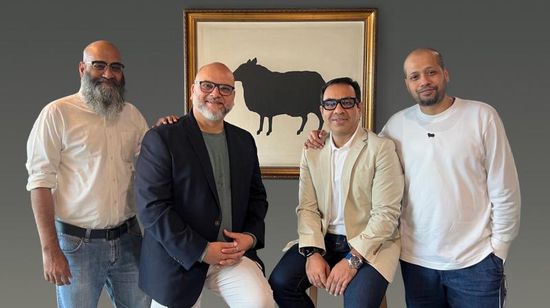 From left: Snehasis Bose, Himanshu Saxena, Paritosh Srivastava and Parikshit Bhattaccharya