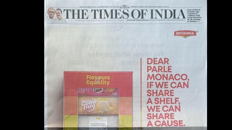 The ad is in partnership with The Humsafar Trust.