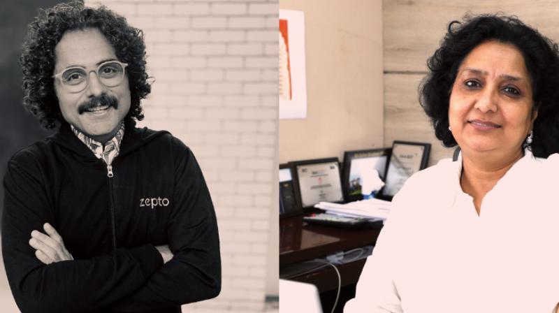 Chandan Mendiratta (left) and Mona Jain