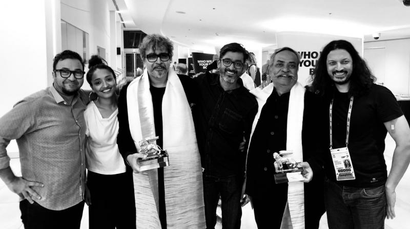 From left: Raj Kamble, Runzhun Rao, Prasoon Pandey, Rajiv Rao, Piyush Pandey and Sumanto Chattopadhyay