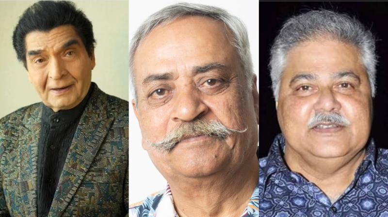 Asrani (left), Piyush Pandey and Satish Shah