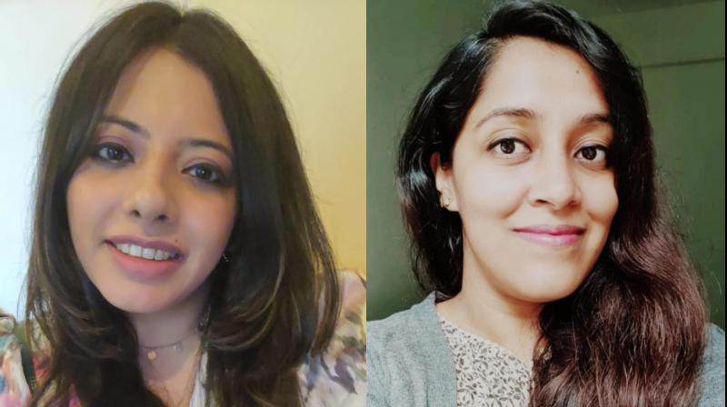 Ishita Hora (left) and Madhurika Banerjee