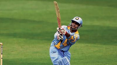 Sourav Ganguly during the 1999 ODI Men's World Cup
