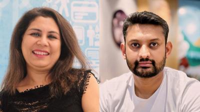 Jyoti Bansal (left) and Rohit Potphode