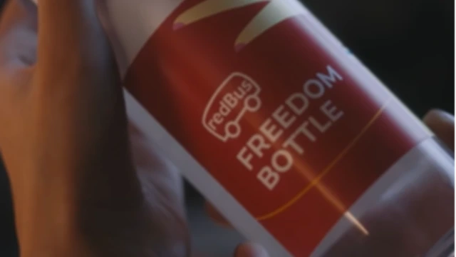 redBus' 'Freedom Bottle' campaign.