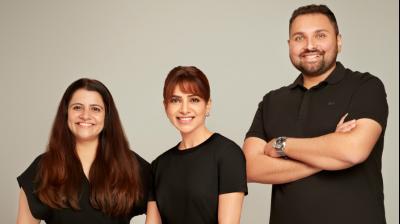 From left: Ankita Thadani, Samantha Prabhu and Akash Valia.