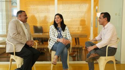 From left: Atul Suri, Bhavna Kewalramani and Praful Akali